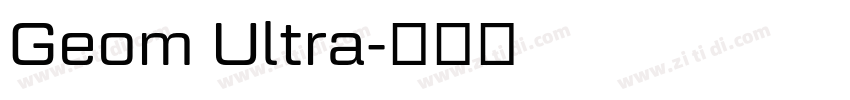 Geom Ultra字体转换